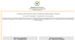 Desktop Screenshot of medizin-pruefung.de